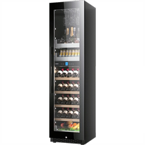 Kelati red wine cabinet constant temperature wine cabinet ice bar home living room office large capacity ultra-thin embedded refrigerator