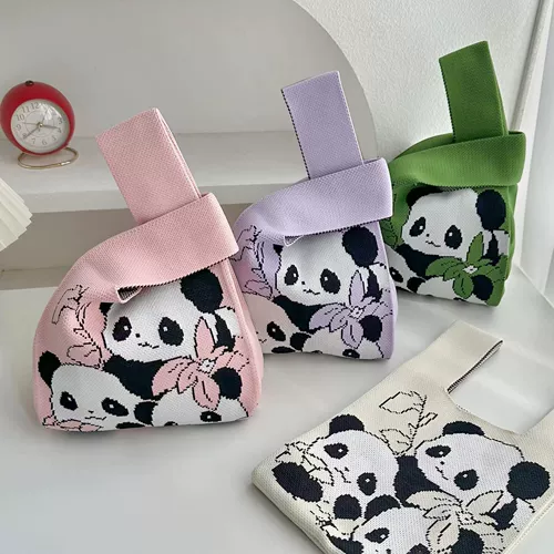 Новые сувениры на аллее Куаньчжай, вязаная сумка Chengdu Grandpa Panda, сумка для девочки, плетеная сумочка.