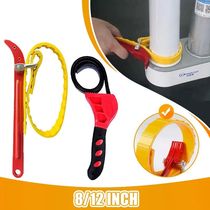 8 12 Inch Belt Wrench Oil Filter Puller Strap Spanner Chain