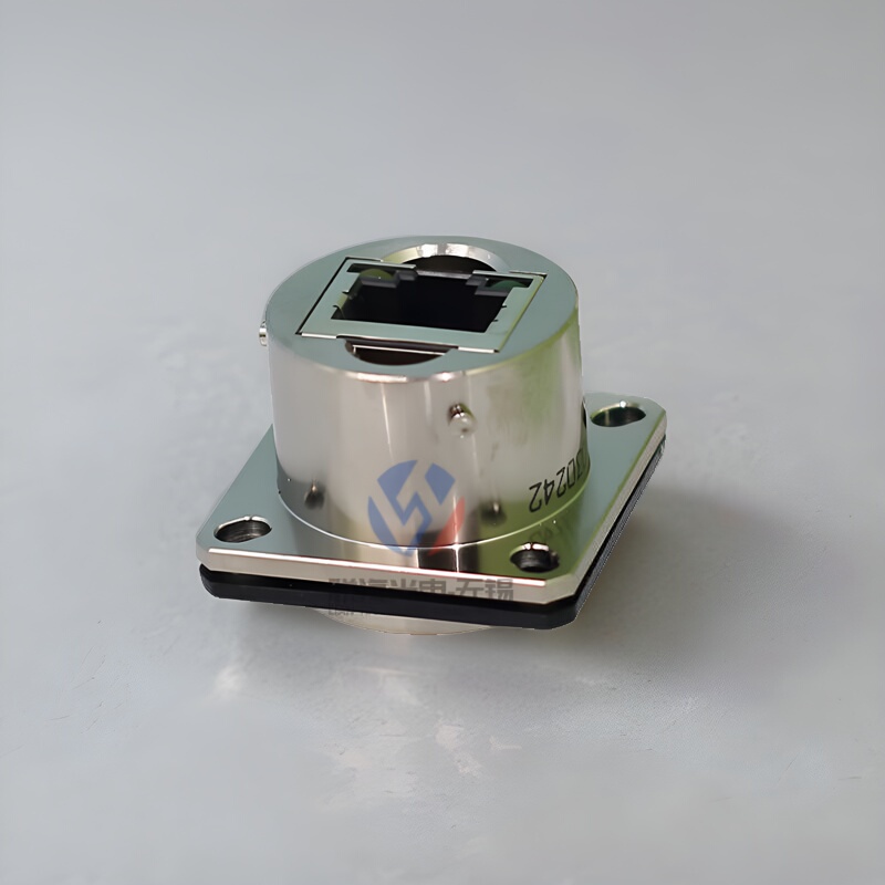 Yw120F01S1L Environmental Resistant High-Speed Network Circular Connector Rj45 with Light Network Port Plug Socket Waterproof