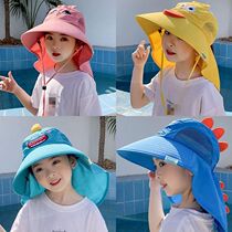 Children Sun Hat Summer Kids Outdoor Neck Ear ver Anti UV Pr