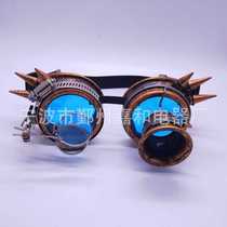 Direct sales steampunk retro glasses magnifying glass props goggles