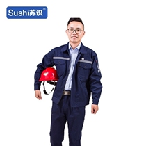 Su Shi SSDW118 spring and autumn cotton long-sleeved power enterprise labor protection work clothes set L size unit set