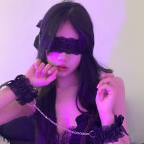 Lace eye mask sexy blindfold for women black sexy abstinence blackout sexy blindfold ribbon sleep handcuffs