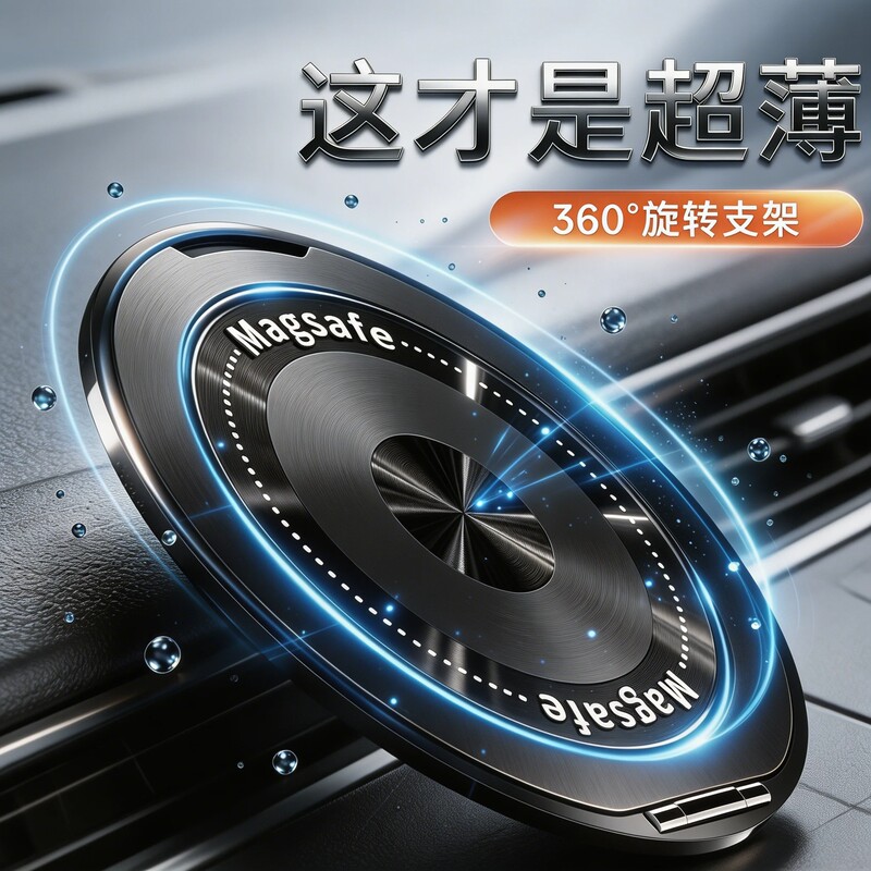 2026 New Model Phone Coil Ring Holder Stand 360-Degree Rotating Desktop Support Stand Foldable Ultra-Thin Back Sticker
