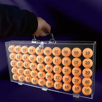Bidding ball box table tennis box commercial event display acrylic box table tennis storage box high transparency