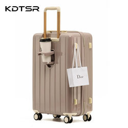 Luggage 2024 New arrival Large Capacity 20inch Boarding Case 28inch Checked Case Ultra-Light Cup Holder Trolley Case Suitcase