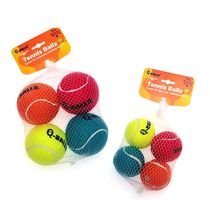 Dog Toy Set Thick Walled Natural Rubber Squeak Chew Balls fo