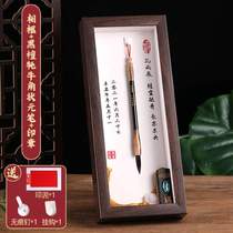 Homemade diy fetal hair souvenir baby wooden memory photo frame umbilical cord fetal hair pen customized baby fetal hair full moon