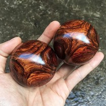 Hainan huanghuali handball health fitness ball sea yellow purple avocado old material massage ball old man solid wood play piece