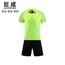 Football referee suit short-sleeved football match training referee equipment breathable sweat-absorbent custom printed number