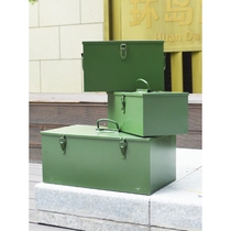 Hardware tool box household multi-functional storage box car-mounted iron sheet portable electrician stainless steel box large turnover box
