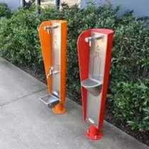 Manufacturer produces stainless steel outdoor drinking water table park square outdoor direct drinking water table public drinking water filtration equipment