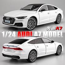Large Audi A7 car model alloy toy car simulation RS7 sports car model boy gift ornament car model