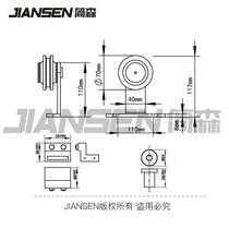 Hanging rail double rail overlapping sliding door partition door pulley hanging rail classic double rail double door hardware