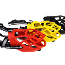 Silicone pet muzzle anti-bite anti-accidental eating dog muzzle adult dog bark stopper hollow breathable pet supplies