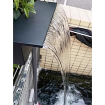 Flowing water wall waterfall water outlet landscaping flowing water water feature wall waterfall stainless steel water curtain wall running water tank water curtain courtyard
