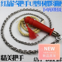Stainless steel unicorn whip whip whip steel whip fitness whip beginner long whip iron chain whip adult soft whip double ring whip