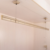 IZ4A hand-operated clothes hanger single-pole type manual lifting balcony home indoor top-fit automatic telescopic cool hanger sun