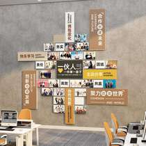 Corporate culture wall decoration employee style honor display board bulletin board company office atmosphere layout