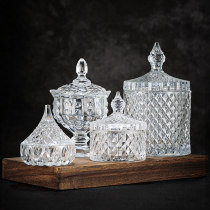 Bar Soul Eurostyle Royal Carved Striped Spices box Sugar Dried Fruit Sauces Decorative box Spice Box Bar Counter