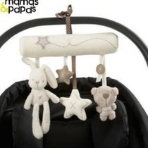 Baby bed bell hanging rotatable newborn bed hanging music bedside music box rattle toy soothing pendant