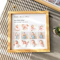 Customized Rabbit Baby Sleeping Figure 061 Birthday Photo Hundred Days Photo Production Anniversary Photo Frame Creative Gift Hanging