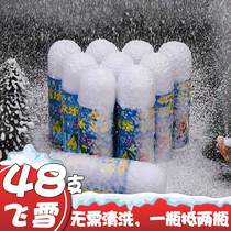 Christmas simulated snowflakes white foam realistic snow can photography fake snowflake spray artificial snow props