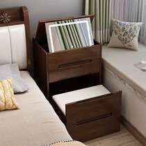 All solid wood flip dressing table bedroom modern simple small apartment dressing table with USB charging bedside dressing table