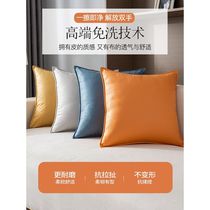 新疆沙发抱枕科技布高档靠枕靠垫定制抱枕套不含芯轻奢床头靠