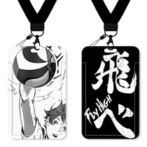 Volleyball boy Hinata Shoyang Kageyama Tobio Karasuno Aoki Tsukishima Hotaru anime bus card student meal card card holder