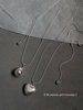 Silver Brushed Heart Long Necklace for Women, Autumn and Winter Korean Style, ins Style, High-End, Simple and Versatile Clavicle Chain Accessory