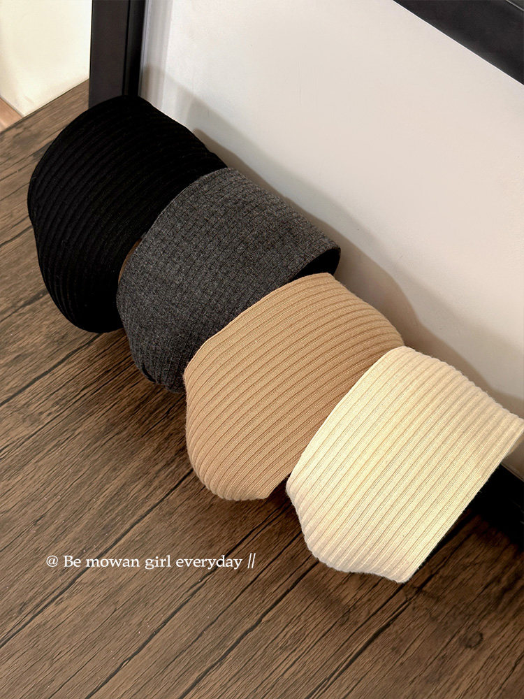 Yi Mengling's Same Style Korean Knitted Autumn and Winter Headband for Women, Fitness Sports Style, Widened Headband, High-End Headwear