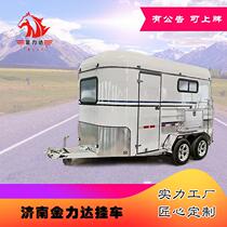 Jinan tractor-type carriage three-horse diagonally mounted carriage can be registered as a trailer-type carriage