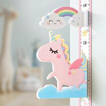 Height ruler wall sticker magnetic three-dimensional height measurement sticker childrens room baby girl cartoon accurate measuring instrument record