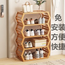 Folding shoe rack can be used as soon as you pull it. Space-saving multi-layer storage rack for home use. Acrylic dust-proof and installation-free shoe cabinet storage.