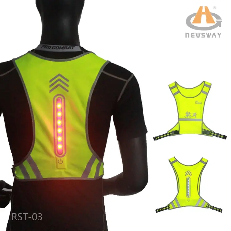 2024 Amazon Hot-Selling Cycling and Running Reflective Vest, Rechargeable Led Luminous Reflective Vest for Night Running