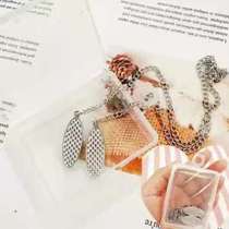 Rice pocket tool clip necklace anti-drop clip hanging clip paper towel clip neck tissue clip napkin restaurant handkerchief saliva napkin