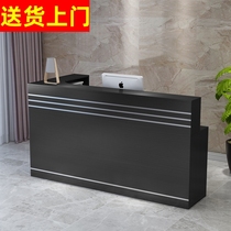 Convenience store hotel beauty salon reception desk wine cabinet integrated small milk tea shop barber shop bar cashier