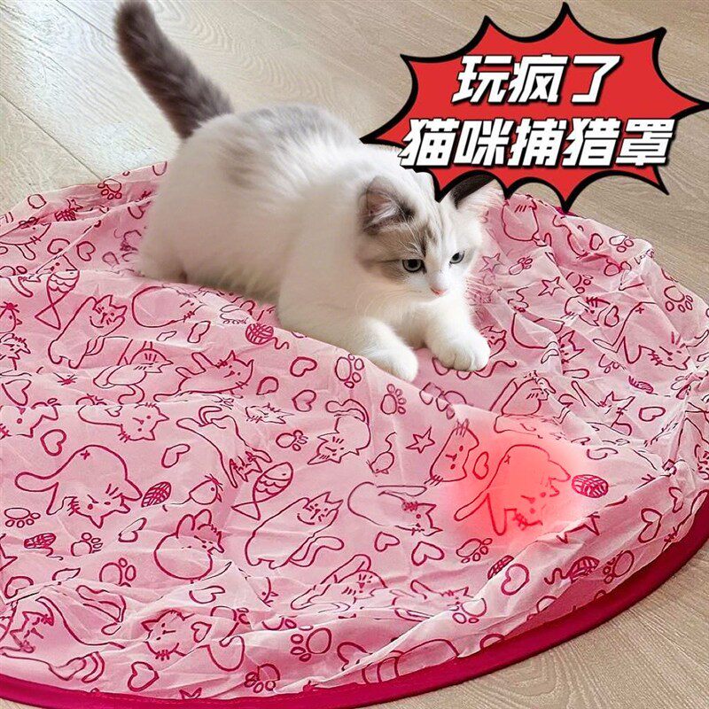 Кошачье охотничье одеяло, бесшумная игрушка, не мешающая людям, забавный кошачий коврик-мячик, чехол для уклонения, котенок-самоучка, снимает скуку, захватывает артефакт