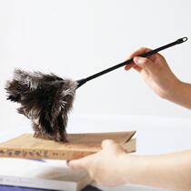 Mini dust removal artifact dust duster ostrich feather duster small chicken feather duster non-shedding household dust brush best-selling model