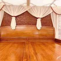 Mortise and tenon bed Burmese canopy bed Chinese style thousands of workmanship step-by-step marriage bed solid wood bed step antique custom-made palace rosewood