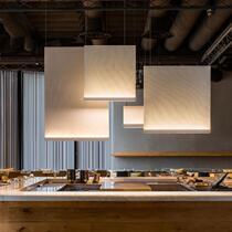 Wabi-sabi style living room chandelier art personality hall main light minimalist designer creative restaurant fabric restaurant chandelier