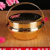 Wedding celebration supplies wedding copper fire gun copper brazier festive prosperous basin large copper fire foot stove hand warmer