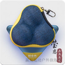 Table tennis racket storage box hard table tennis ball box 3-ball table tennis storage box portable hanging chain small ball