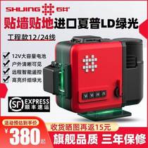 Ishii level meter high-precision strong light thin line infrared water level meter laser 12-line level meter ground and wall meter