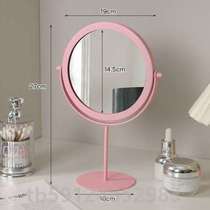 Rotating makeup mirror high list home makeup mirror ins student dormitory mirror high value desktop round mirror can stand