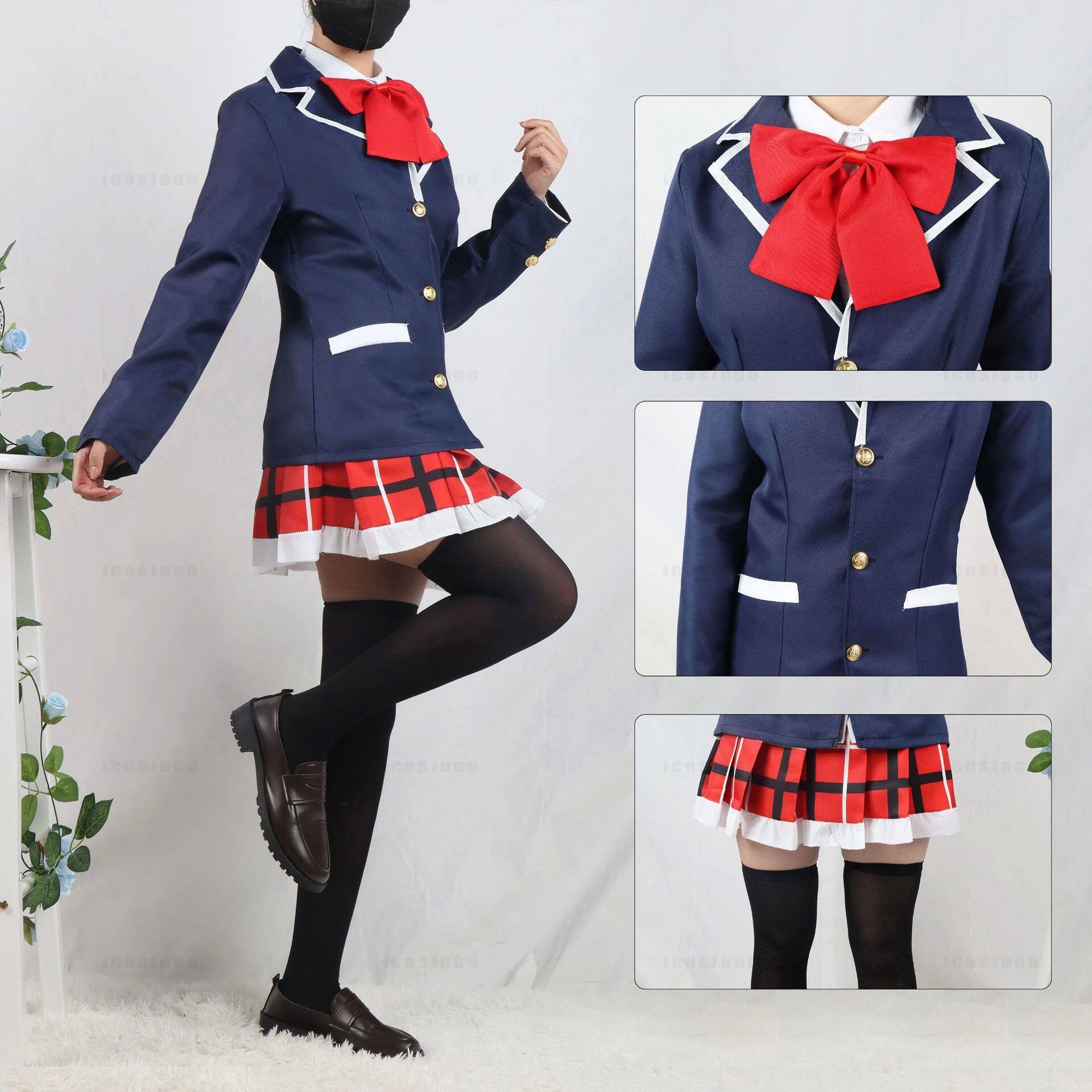 furry福瑞/兽装 anime takanashi rikka cosplay costume wigs love chunibyo