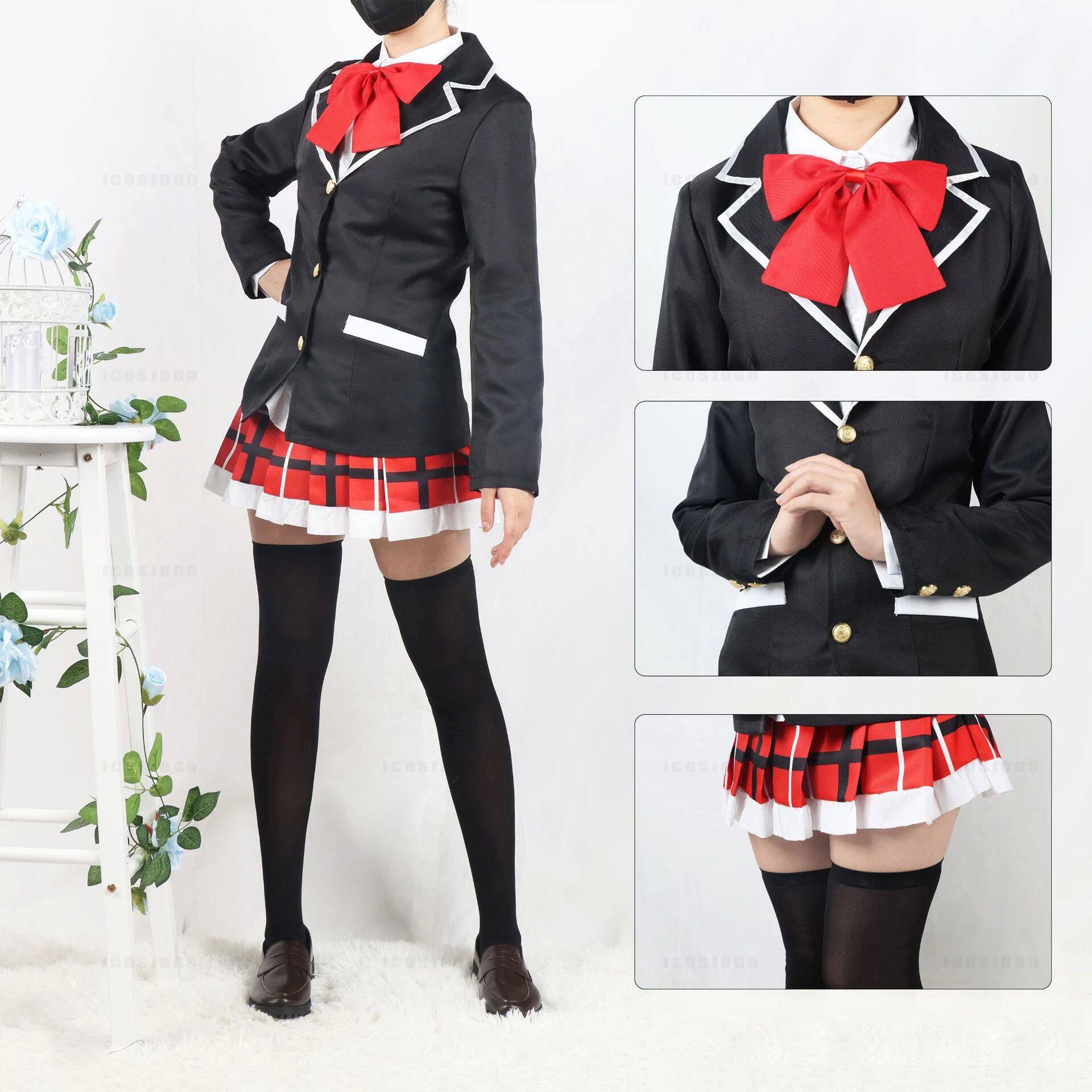 furry福瑞/兽装 anime takanashi rikka cosplay costume wigs love chunibyo