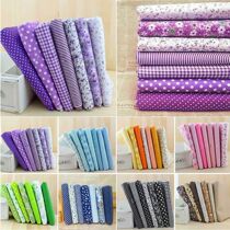 7Pcs 25*25cm Colorful Cotton Fabric Cloth Sewing Patchwork